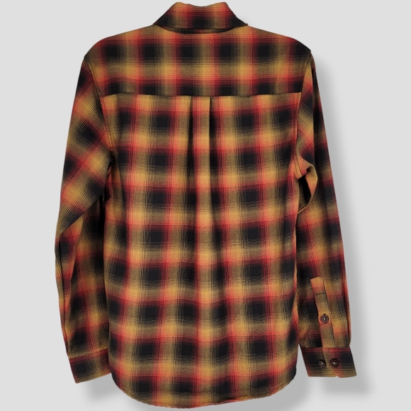 DIXXON DBK Dirt Bike Kidz Button Up Flannel Orange, Yellow - Picture 10 of 16
